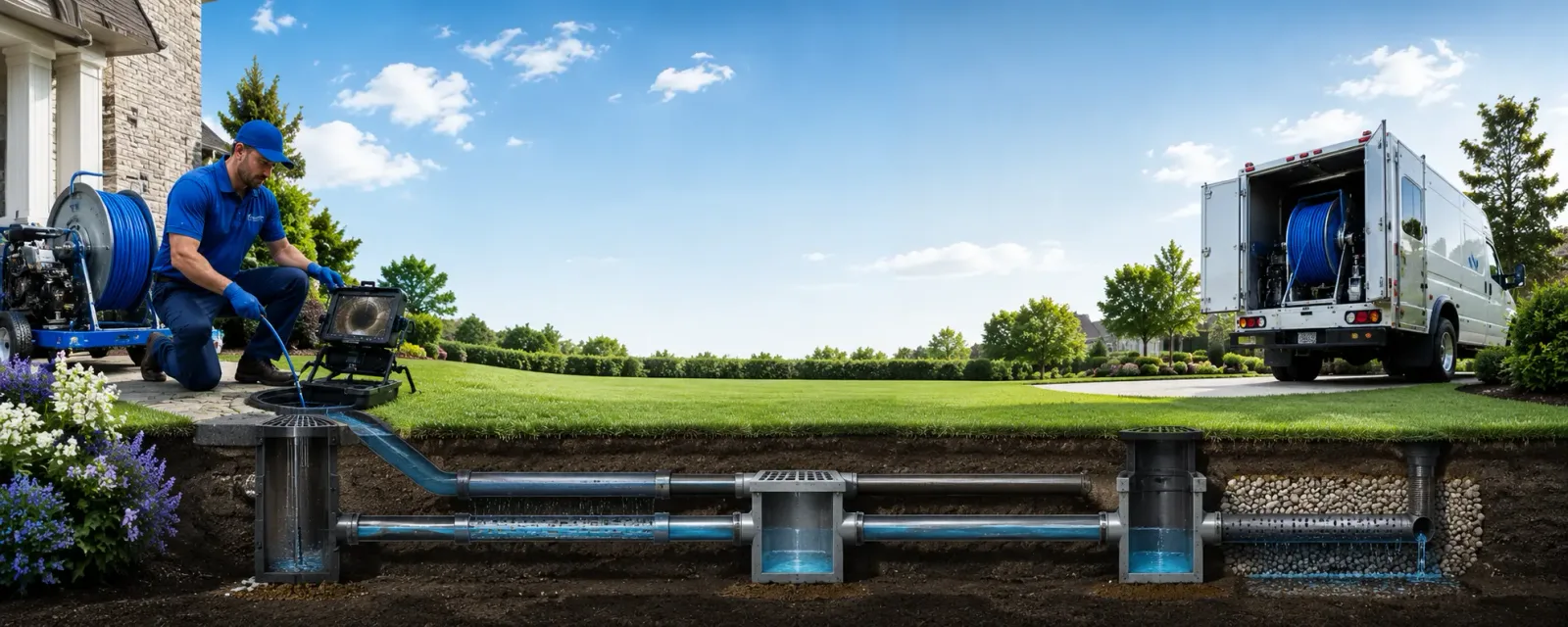 Outdoor drain cleaning information for Edwards, CA